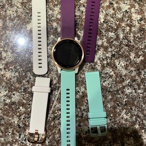 Garmin Vivoactive 4S, Rosegold face
